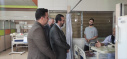 بازدید دکتر نظری معاون سیاسی امنیتی استانداری از  بخش های درمانی مرکز آموزشی درمانی امیرالمؤمنین(ع)