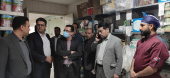 بازدید ریاست دانشگاه علوم پزشکی از آشپزخانه بیمارستان امیرالمؤمنین(ع)