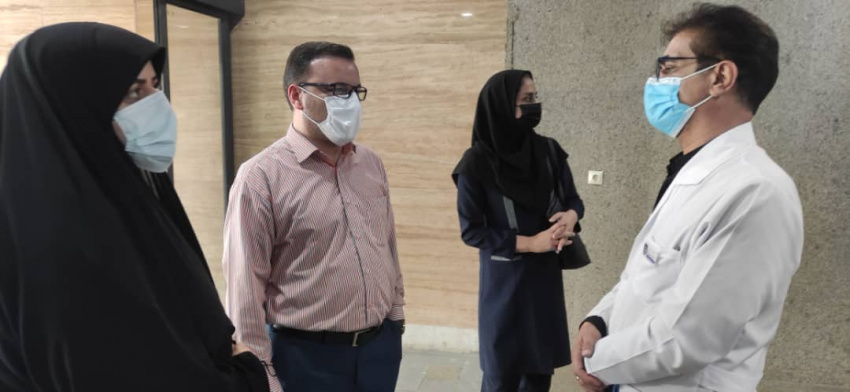بازدید رئیس اقتصاد درمان و مدیر پرستاری دانشگاه از بیمارستان امیرالمومنین(ع)