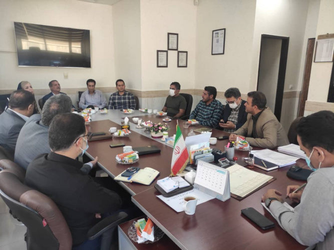 جلسه هماهنگی راه اندازی پروژه خیر ساز همراه سرای مجتمع بیمارستانی امیرالمومنین(ع)