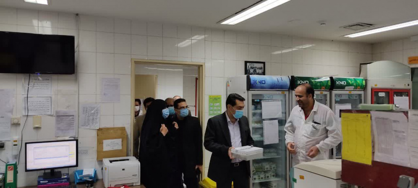 بازدید دکتر امانی سرپرست دانشگاه علوم پزشکی از بخش های بستری بیمارستان امیرالمومنین (ع)