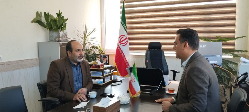 جلسه هم اندیشی مدیر بیمارستان امیرالمومنین(ع) با مدیر روابط عمومی دانشگاه علوم پزشکی اراک